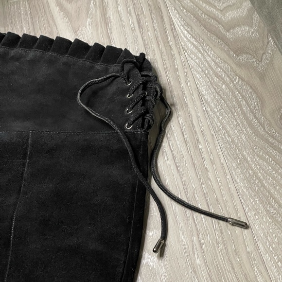 BCBGeneration Black Leather Over The Knee Boots - Picture 3 of 11